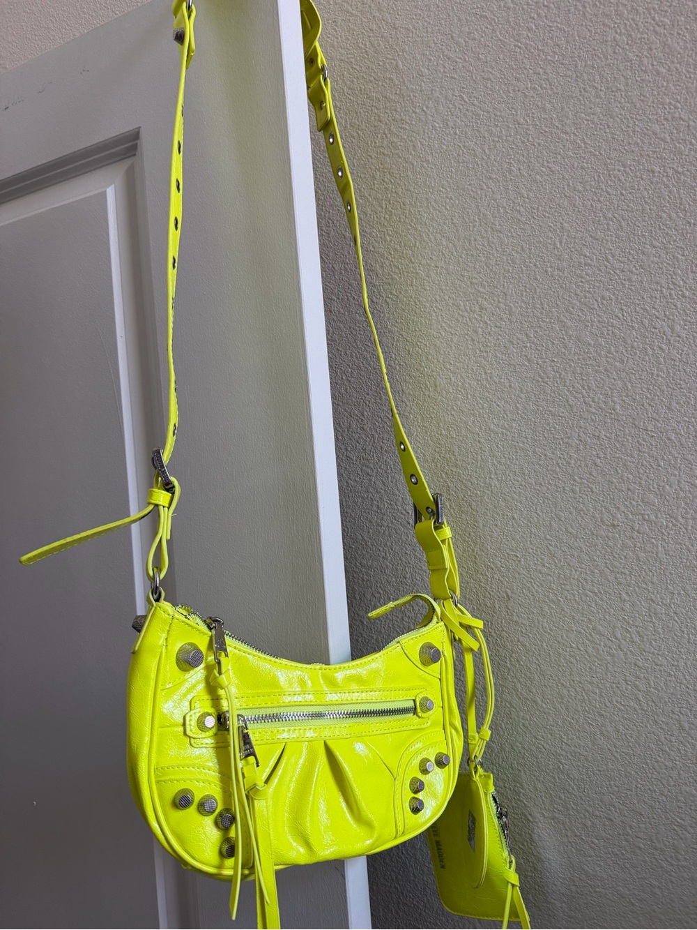 Steve Madden Neon Yellow Shoulder Bag